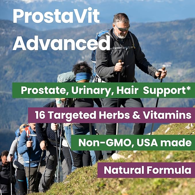 Prostavit Prostate Support Supplement for Men – Saw Palmetto 600mg Pygeum Bark Pumpkin Seed Nettle &amp Zinc – Urinary Flow Bladder Control Reduce Nighttime Urination Prostate &amp Hair Health
