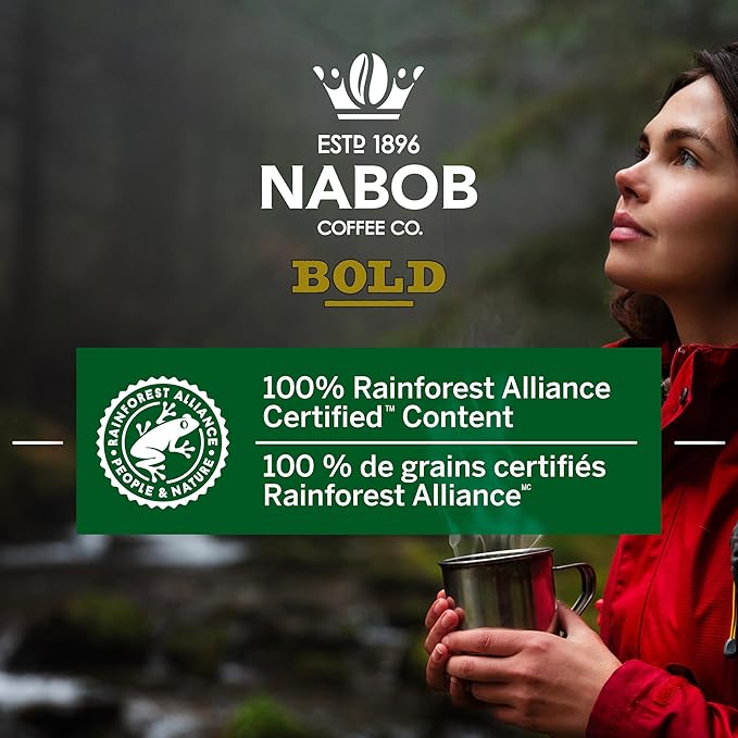 Nabob Bold Full City Dark - 340g/12 oz. Recyclable Flavor-Lock Package {Imported from Canada}
