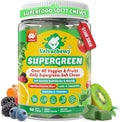 Super Greens Soft Chews Greens Superfood Supplement w/Spirulina Chlorella Lutein Digestive Enzymes &amp Fiber Multivitamins – Daily Greens Support for Energy Metâbölism Vision &amp Gut Health