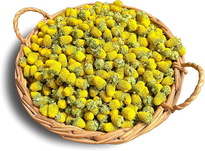 Buzz Button Edible Flowers aka Spilanthes aka Toothache Plant - Naturally Cured (1/4 Ounce)