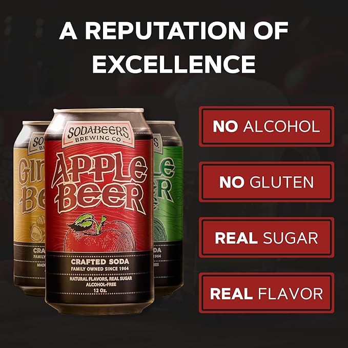 Mix &amp Match Custom Multipack | SodaBeers Brewing Co | Alcohol-Free Crafted Sodas Made With Natural Flavors and Real Sugar Refreshing Fruit Beverages | Pick 2 Flavors