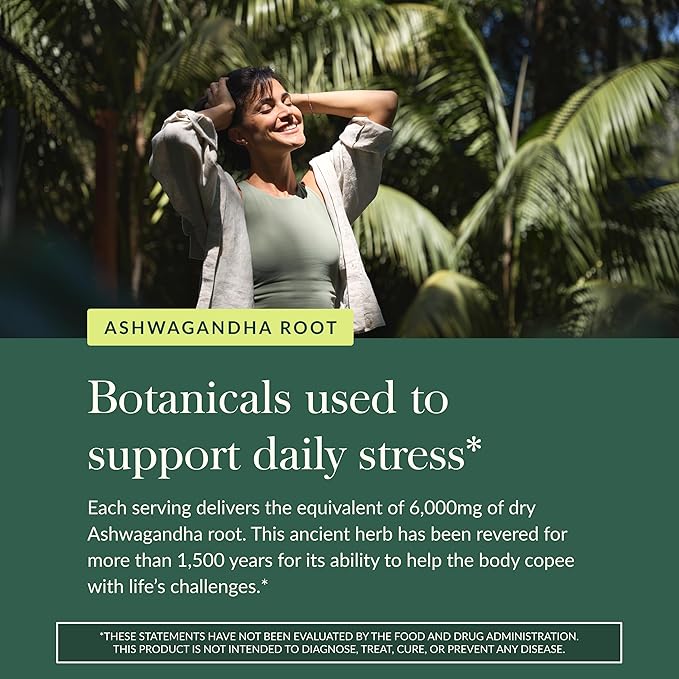 Gaia Herbs Organic Ashwagandha Gummies - Stress Support* - Made with Cinnamon &amp Ginger - Gluten Free &amp Vegan - 81 Count (27 Servings)