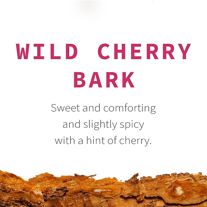 Wild Cherry Bark Tea Wild-Harvested in Wisconsin | 8.2 oz | 116 servings | Sacred Blossom Farm | Herbal Tea &amp Medicinal Herbs | Loose Leaf | Regenerative Farming | Single Source | Prunus serotina