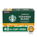 Starbucks K-Cup Coffee Pods Starbucks Blonde Roast Hot or Iced Coffee Veranda Blend 40 Keurig Pods