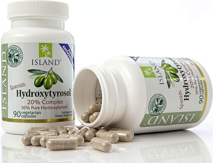 20% Hydroxytyrosol Complex™ Olive Fruit Extract - Super Strength 100% Grown &amp Extracted in Spain. 90 Capsules 100 mg from The Maker of Real European Olive Leaf Extract