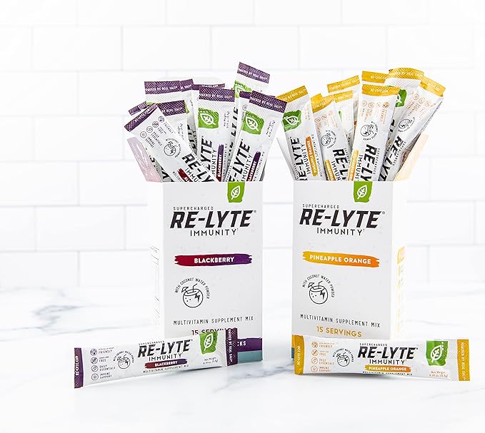 REDMOND Re-Lyte Immunity 15ct Box Bundle (1 Box BlackBerry 1 Box Pineapple Orange)
