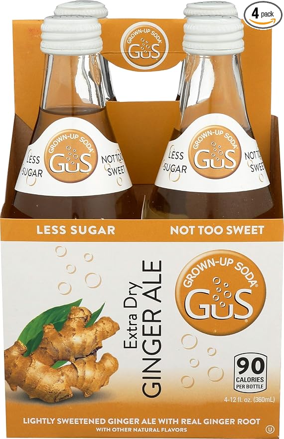 Gus Soda Soda Ginger Ale Xtra Dry 4pk