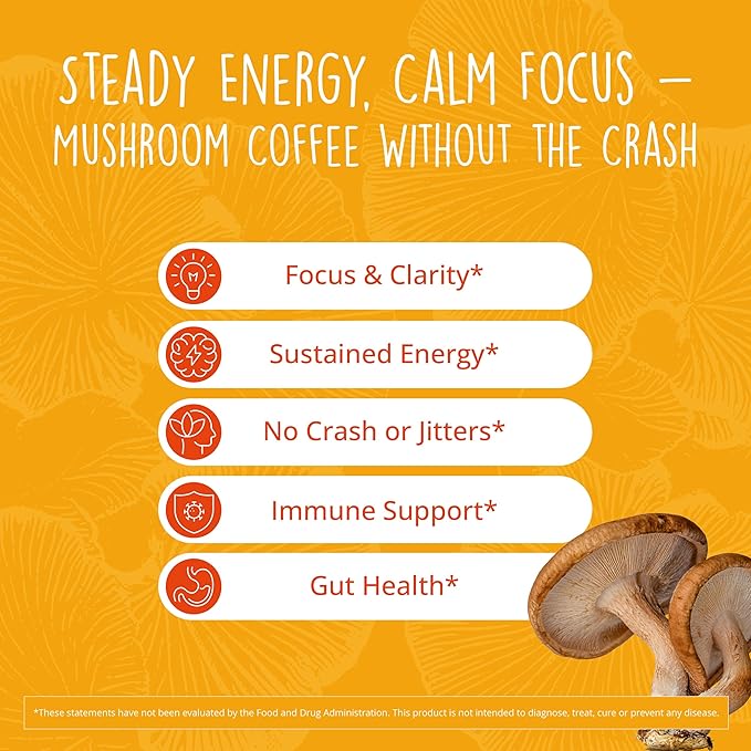 Happy Healthy Hippie Fungi Fuel Mushroom Coffee &amp Be Grounded Stress Relief Supplement
