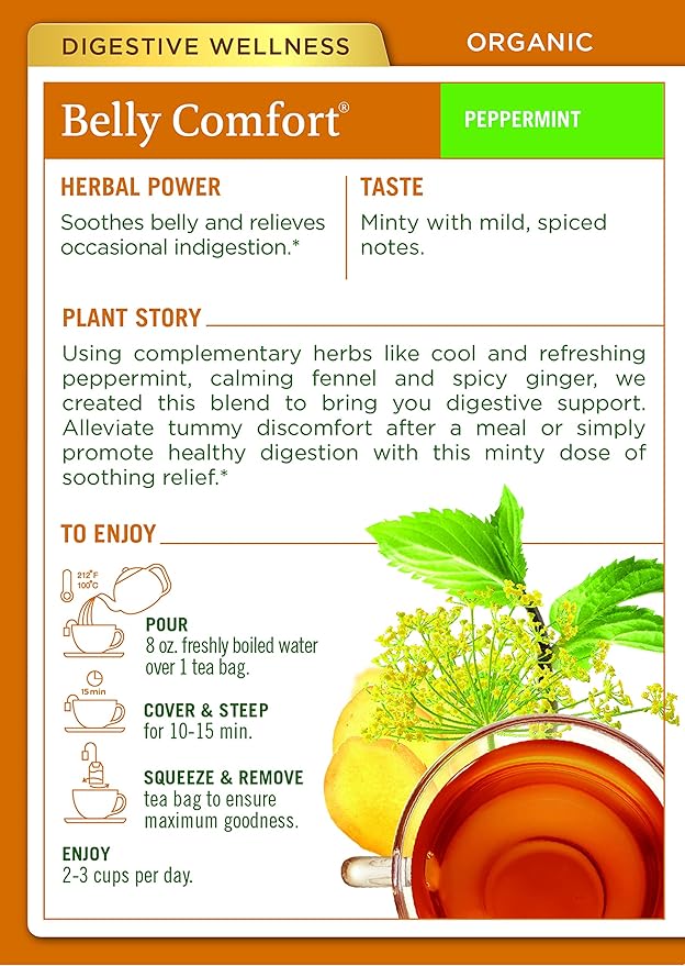Pack of 4 x Traditional Medicinals Organic Eater's Digest Herbal Tea - 16 Tea