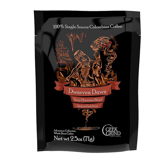 Geek Grind Whole Bean Coffee 7 Roasts Sampler Gift Box