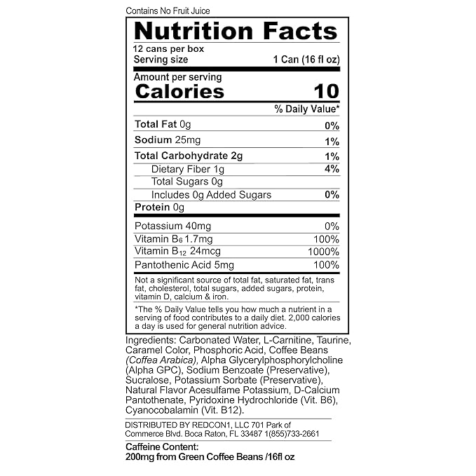 JOLT Cola Energy Drink – 200mg Caffeine Zero Sugar 16oz Can – Classic 80s Flavor Nootropics B-Vitamins Metabolism Boost – Performance Energy Beverage (12 Pack)