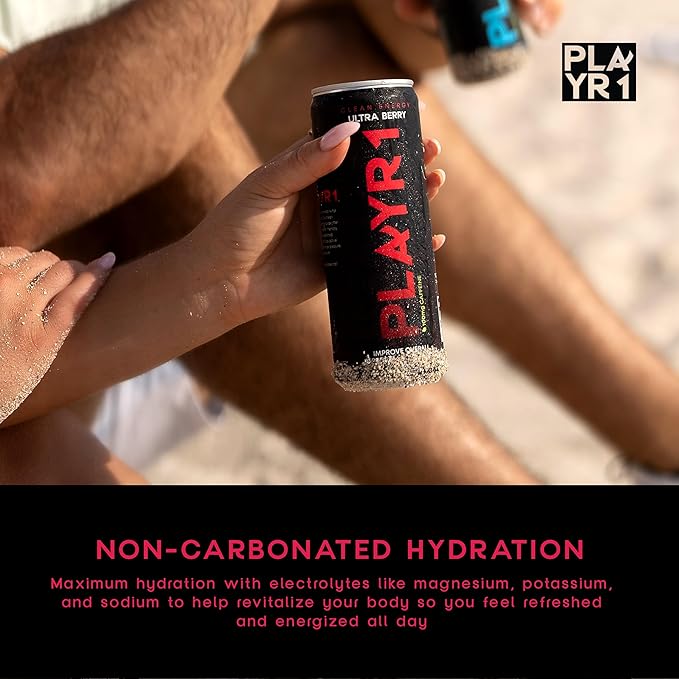 PLAYR1 Ultra Berry Caffeinated 24 Pack