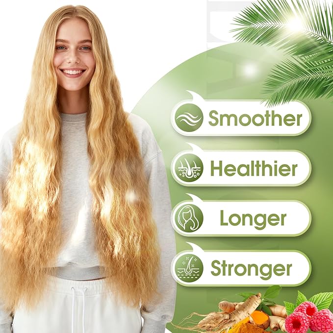 Hair Growth Supplement Biotin 10000mcg 32-in-1 with Vitamin A B3 C Magnesium Calcium Hair Growth Products Supports Hair &amp Nails Natural Growth Vitamins for Women &amp Men - 30 Servings