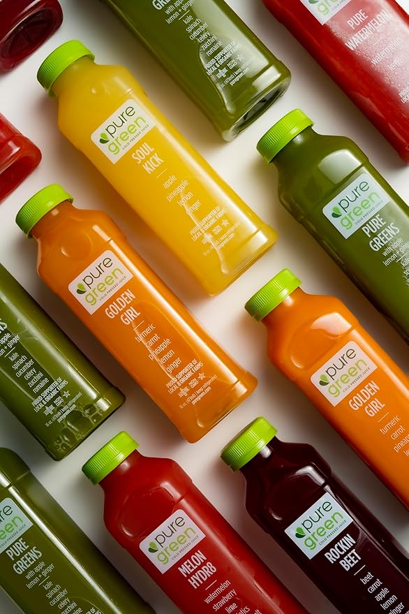 Pure Green Cold Pressed Shots - Heartbeet Shot - Fresh Functional Blend with Beet Pomegranate Lime Black Pepper - Natural Gluten Free Non-GMO No Artificial Colors or Flavors - Made from Real Fru
