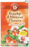 Teekanne Tea Rose Hip &amp Hibiscus Flowers 20 - Teabags 2.12 Ounce (Pack of 5)