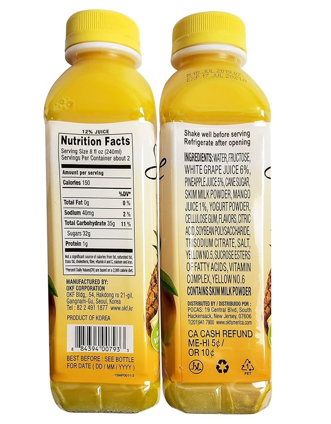 OKF Smoothie Multi Vitamin Premium New Drink 16.9 Fluid Ounce (5 Flavor Variety Pack 12 Pack)