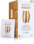 NUTRABOOST - Energy Tea | Focus Tea – Includes Astragalus Ashwagandha &amp Gotu Kola - Naturally Caffeine-Free and Sugar-Free - 60 Enveloped Tea Bags - by Nutra Tea - Herbal Tea - (3 Pack)