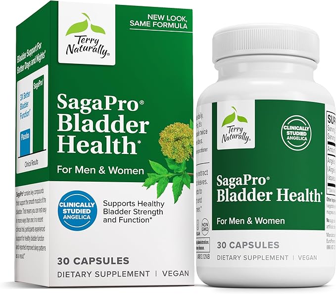 Terry Naturally SagePro Bladder - Bladder Support Supplement - Dietary Supplement with Angelica Leaf Extract - Vegan Capsules to Aid Urinary Tract Function &amp Health - 30 Capsules