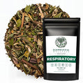 Elephantal Wellness Premium Respiratory Herbal Tea | Lung Detox Mucus Cleanse &amp Breathing Support with Mullein Eucalyptus Thyme &amp Lungwort | Handmade Caffeine-Free Non-GMO Loose Leaf Blen