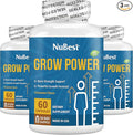 NuBest Grow Power - Calcium Supplement - Magnesium Supplement with Vitamin D3 B6 Zinc Phosphorus and Multivitamin for Strong Bones Overall Health for Age 10+ | Pack 3