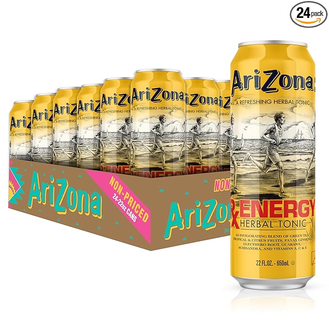 AriZona Rx Energy - Big Can 22 Fl Oz (Pack of 24)