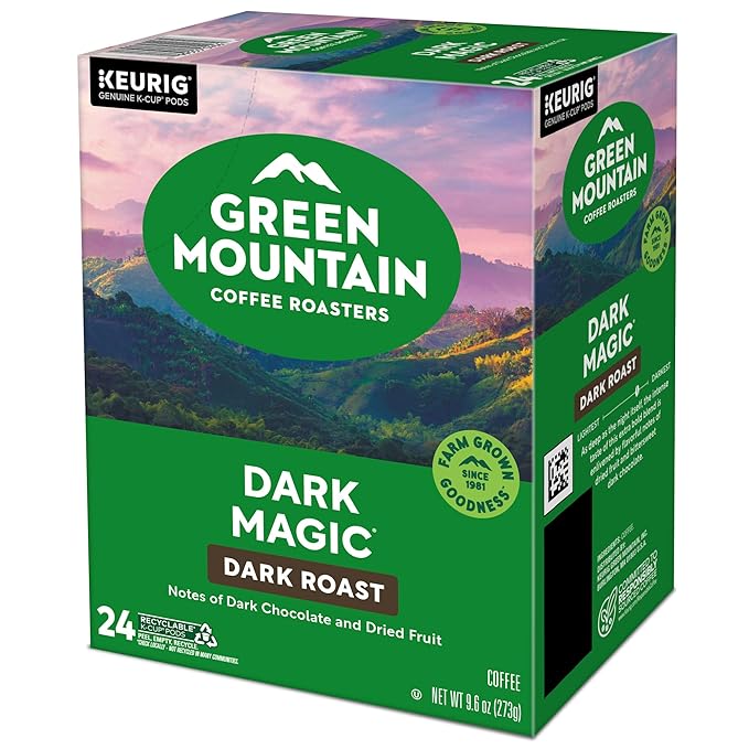 Green Mountain Coffee Roasters Dark Magic Coffee Keurig Single-Serve K-Cup pods Dark Roast 96 Count