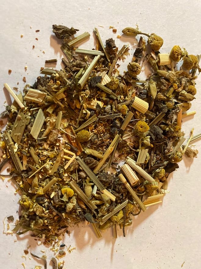 FIRE TEAS - Calming Sleep Tea - Organic Valerian Root Lemongrass Chamomile Cardamom Cinnamon Ginger - Bedtime Herbal Tea For a Good Night's Deep Sleep -