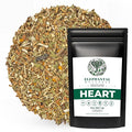 Elephantal Wellness Heart Herbal Tea – Herbal Loose Leaf Tea for Circulation &amp Cardiovascular Support with Hawthorn Cinnamon Ginger &amp Turmeric – Lightly Caffeinated Green Tea Blend 2oz 20