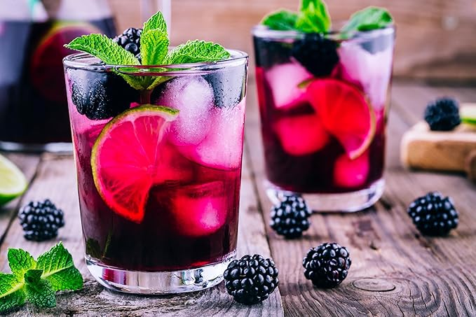 Jungle Pulp BLACKBERRY Puree Costa Rica Blend Topping Flavoring Better than Syrup for Cocktails Desserts Smoothies Ice Tea Jelly and Margaritas. 33.81 Ounce / 1 Liter