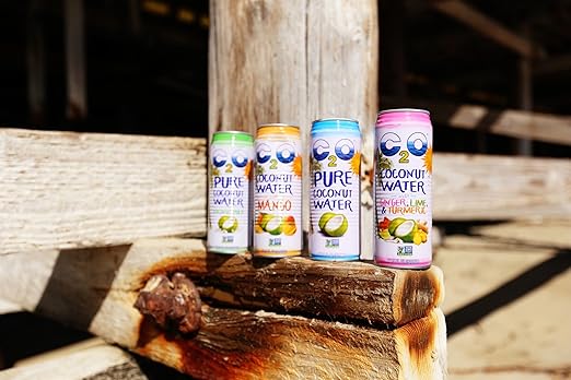 C2O Pure Coconut Water 17.5 Fluid Ounce (Pack of 12)