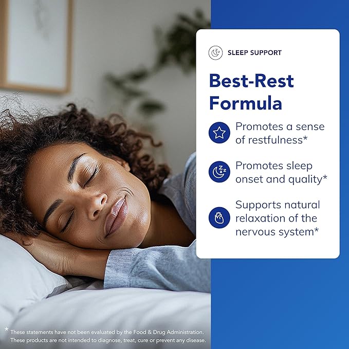 Pure Encapsulations Best-Rest Formula - Supports Restful Sleep - for Relaxation - Restful Sleep Supplement - Non-GMO &amp Vegan - 60 Capsules
