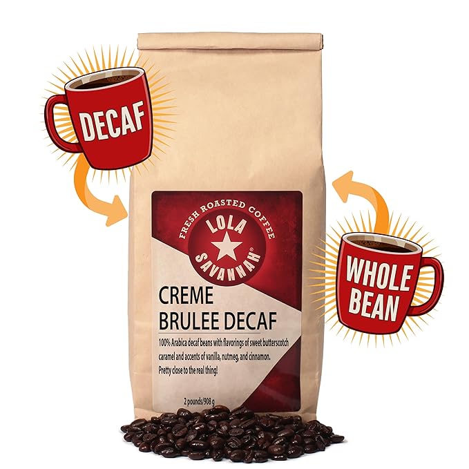 Lola Savannah Crème Brulée Whole Bean Decaf Coffee 2lb