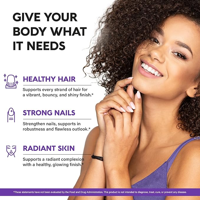 Liquid Biotin &amp Collagen 60000 mcg - Vitamins for Hair Growth Support - Extra Strength Drops for Women &amp Men - Liquid Collagen Supplement - Strong Nails &amp Healthy Skin - Made in USA - 2 F