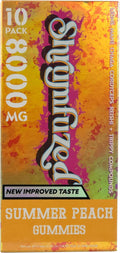Proprietary Nootropic Gummy 8000mg - Now with New Improved Taste - Lion's Mane Reishi Chaga and Cordycep Nootropic Mushroom Blend (10 Summer Peach)