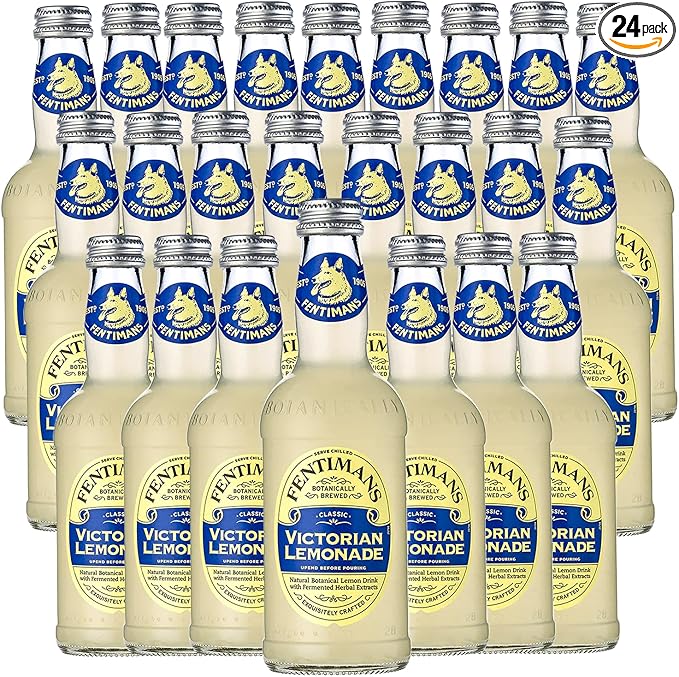 Fentimans Botanically Brewed Classic Victorian Lemonade Sparkling Soda 9.3 fl oz Bottles – Premium Craft Soda/Mixer for Cocktails &amp Refreshing Drinks
