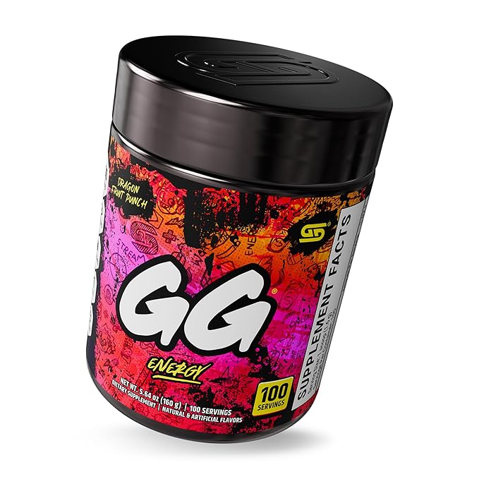 Gamer Supps GG Energy - Dragonfruit Punch (100 Servings) - Keto Friendly Gaming Energy and Nootropic Blend Sugar Free + Organic Caffeine + Vitamins Powder Drink