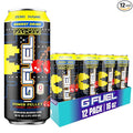 G Fuel Energy Drink Cherry Lollipop Sugar Free Beverage with 140mg Caffeine Daily Energy Boost with Focus Amino Vitamin + Antioxidants 16 oz Cans (Pac-Man Power Pellet 12-Pack)