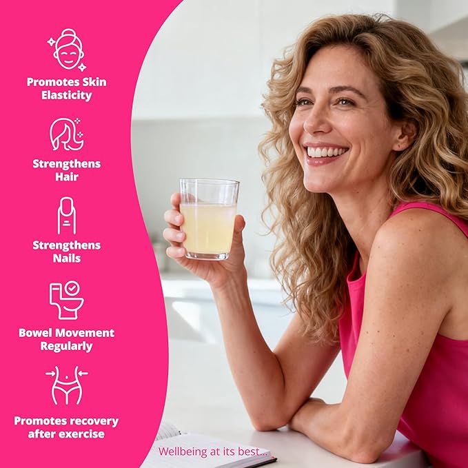 Collagen Powder for Women Collagen Peptides Powder with Probiotics Prebiotic Collagen Protein for Skin Hair Bone &amp Joint | 16-in-1 Sugar-Free Formula Unflavored