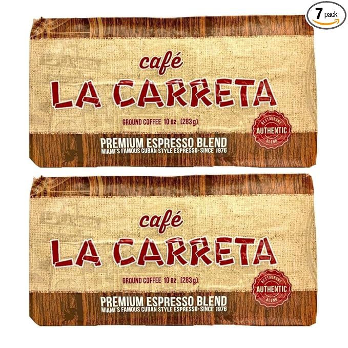 7 set Cafe La Carreta Espresso Coffee 10 oz Miami Cuban-style Espresso