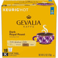 GEVALIA Dark Royal Roast Coffee K-CUP Pods 6.2 oz 18 Count