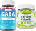 Sugar Free Organic Spirulina Chlorella Gummies 1 Pack + GABA Gummies 2 Pack