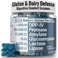Gluten &amp Lactase Digestive Enzyme Gummies – Lactase Pancreatic Enzymes with DPP‑IV Lipase Gluco‑Amylase Lactase Drops Chewables Capsules Pills Powder Supplement Alt Pancreatic Support for Kids