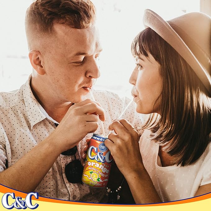 C&ampC Soda Orange 24 Count