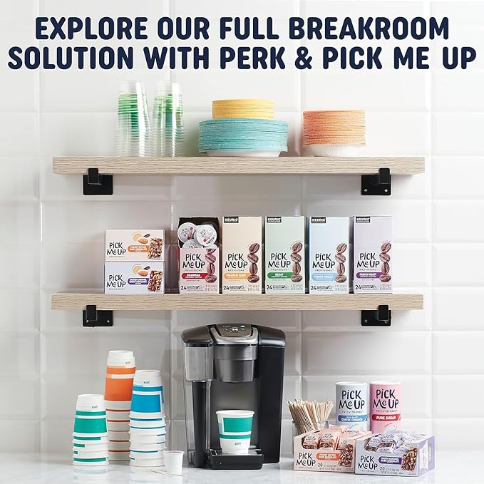 Pick Me Up Provisions Colombian Coffee Fraction Packs Medium Roast Ground Coffee Single‑Serve Fraction Packets 42 Count Carton 100% Arabica Coffee for Office Breakroom