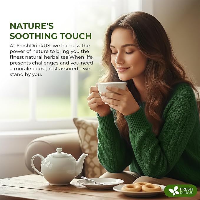 FreshDrinkUS Glucose Functional Loose Leaf Tea | 4oz | Herbal Blend of Gymnema Milk Thistle Dandelion Root Cinnamon &amp Ashwagandha – Naturally Caffeine-Free Premium Quality Balanced Flavor. V