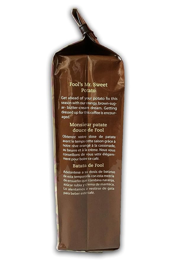 The Coffee Fool Fool's Whole Bean Decaf Mr. Sweet Potato 12 Ounce