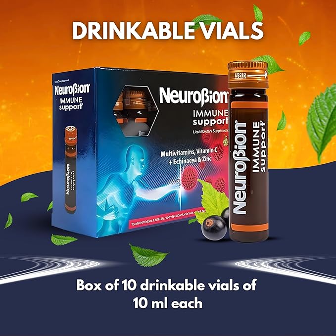 Neurobion Immune Support with Echinacea &amp Zinc 10 vials x 10 ml