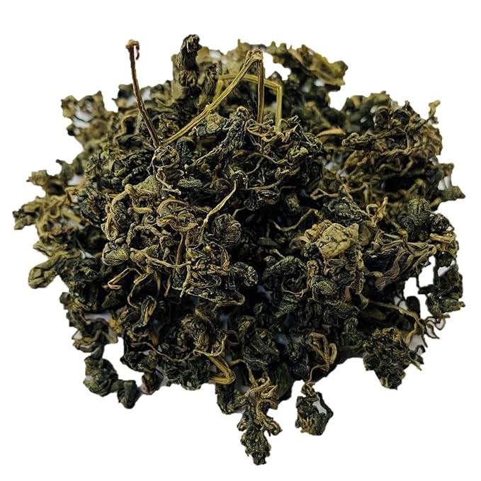 YongWell Jiaogulan Tea (Gynostemma Tea) Loose Leaf All Natural Potent Antioxidant Improves Sleep Supports Health Heart (16oz)