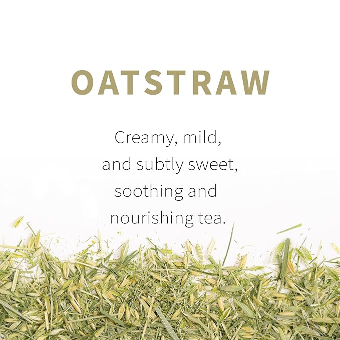 Oatstraw Organically Grown in Wisconsin | 7.0 oz | 99 Servings | Sacred Blossom Farm | Herbal Tea &amp Medicinal Herbs | Loose Leaf | Regenerative Farming | Single Source | Avena sativa