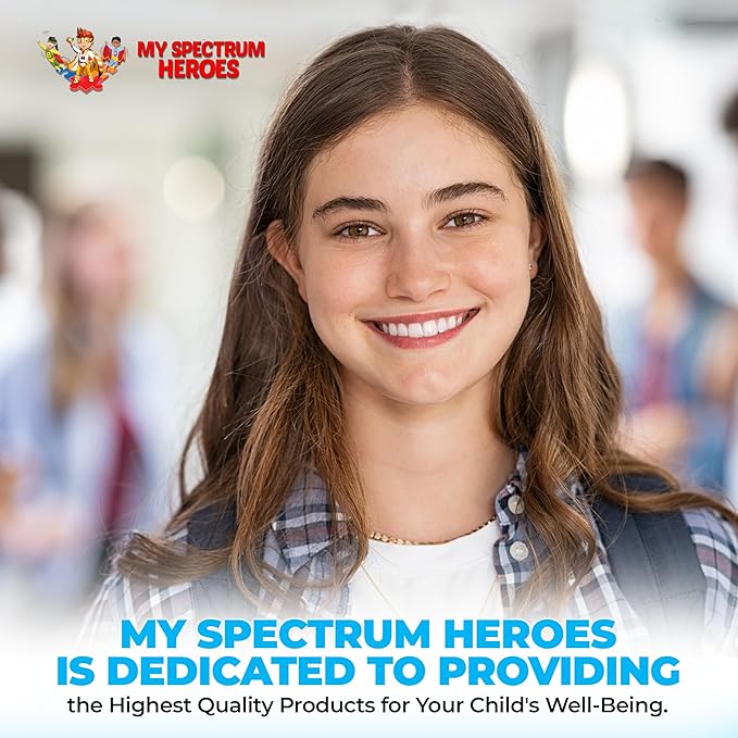 My Spectrum Heroes Children's Multivitamin Supplement - Acetyl-l-carnitine Choline Coenzyme Q10 Inositol MSM MTHF NAC for Daily Nutritional Help and Cognitive Health (150 Capsules)